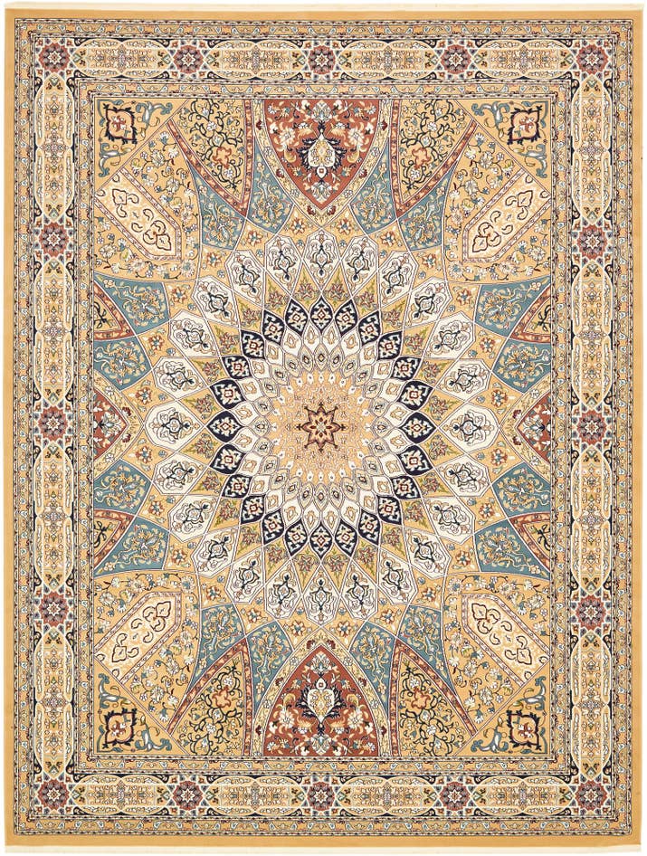 Detail image of 10' x 13' Nain Design Rug
