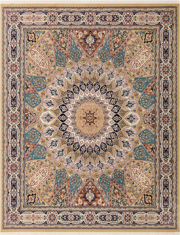 Detail image of 7' 10 x 10' Nain Design Rug