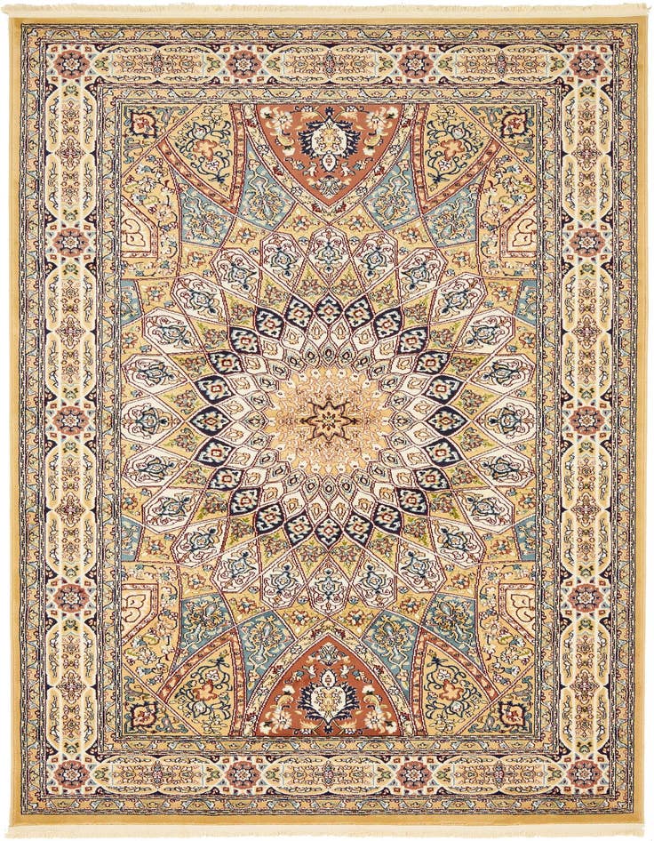 Detail image of 5' 3 x 8' Nain Design Rug