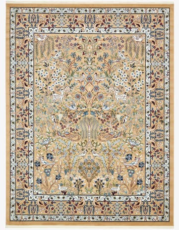 Beige Nain Design Rug