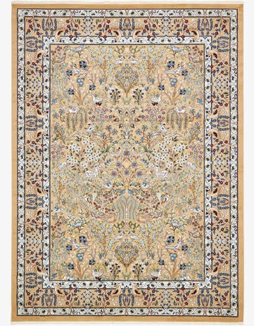 Beige Nain Design Rug