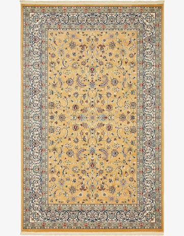 Beige Nain Design Rug
