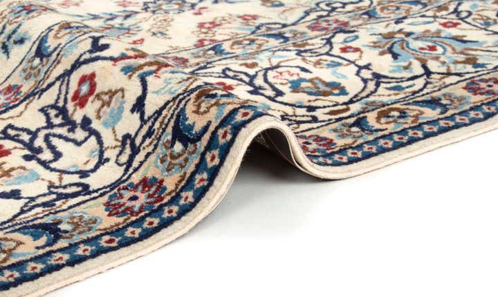 6' 7 x 10' 4 Hand Knotted Nain Persian Wool Rug