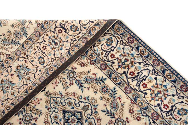 6' 7 x 10' 4 Hand Knotted Nain Persian Wool Rug