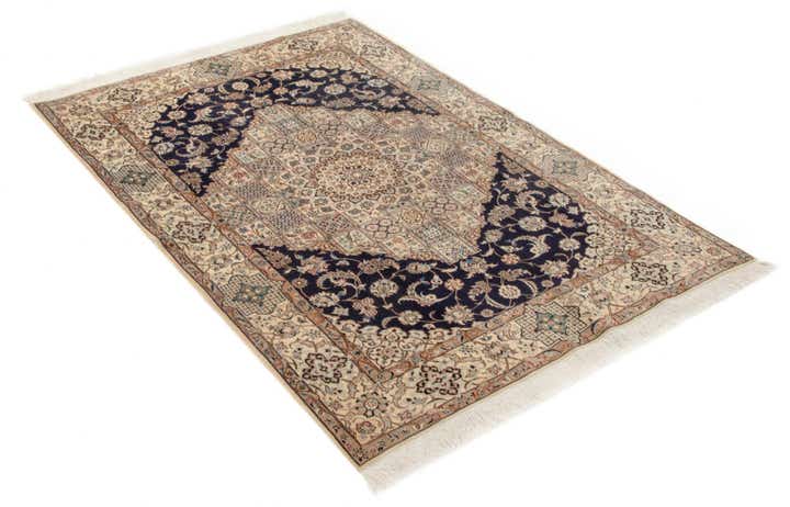 4' 2 x 5' 11 Hand Knotted Nain Persian Rug