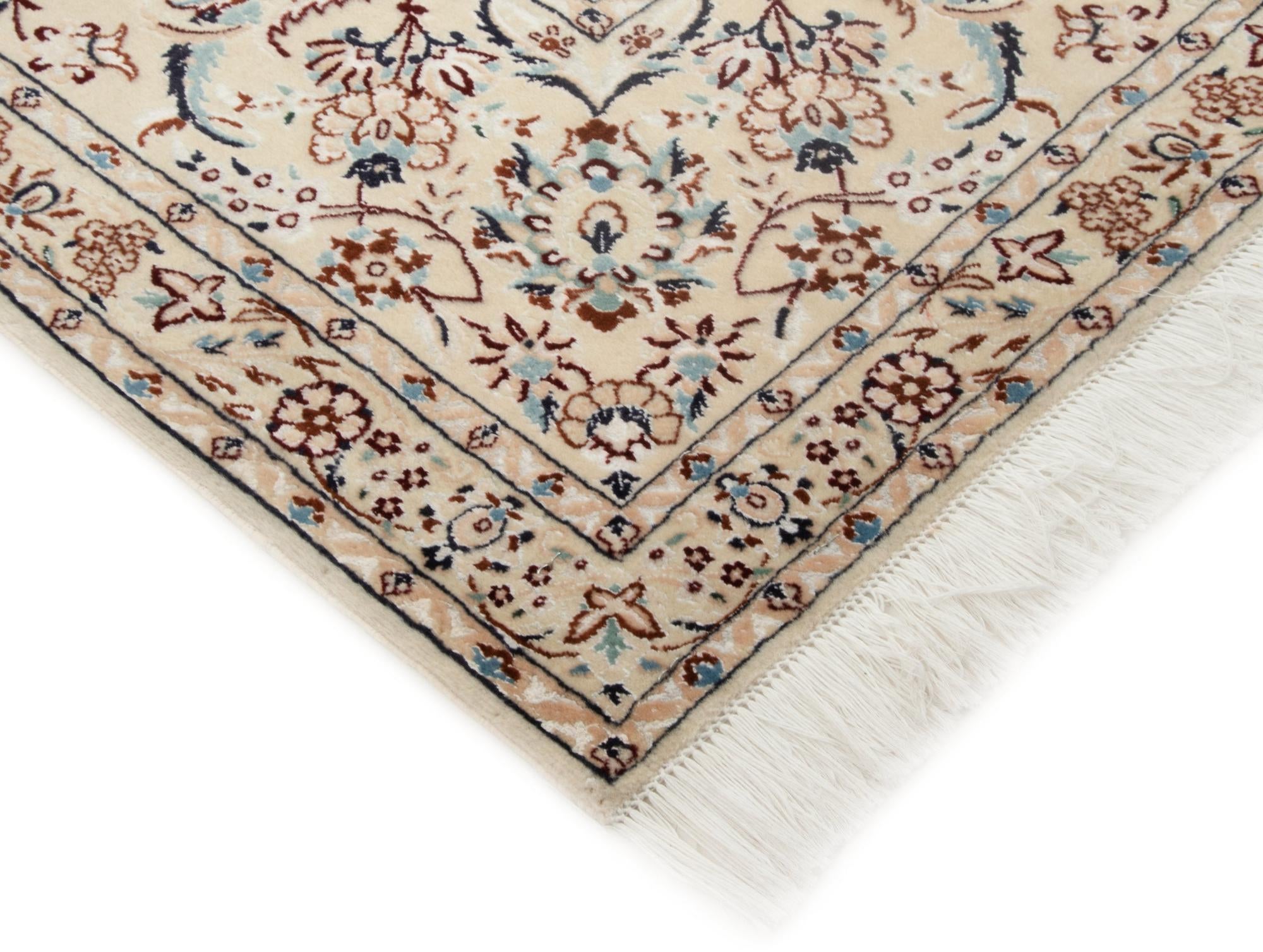 6' 9 x 8' 9 Hand Knotted Nain Persian Rug