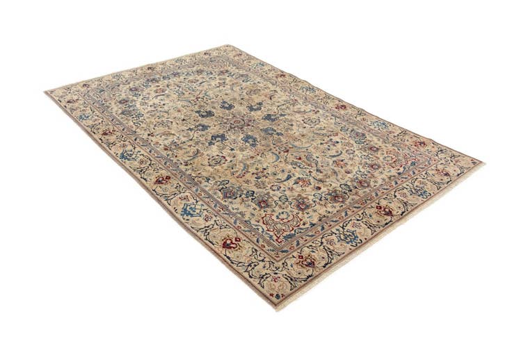 Detail image of 6' 2 x 9' 7 Hand Knotted Nain Persian Rug