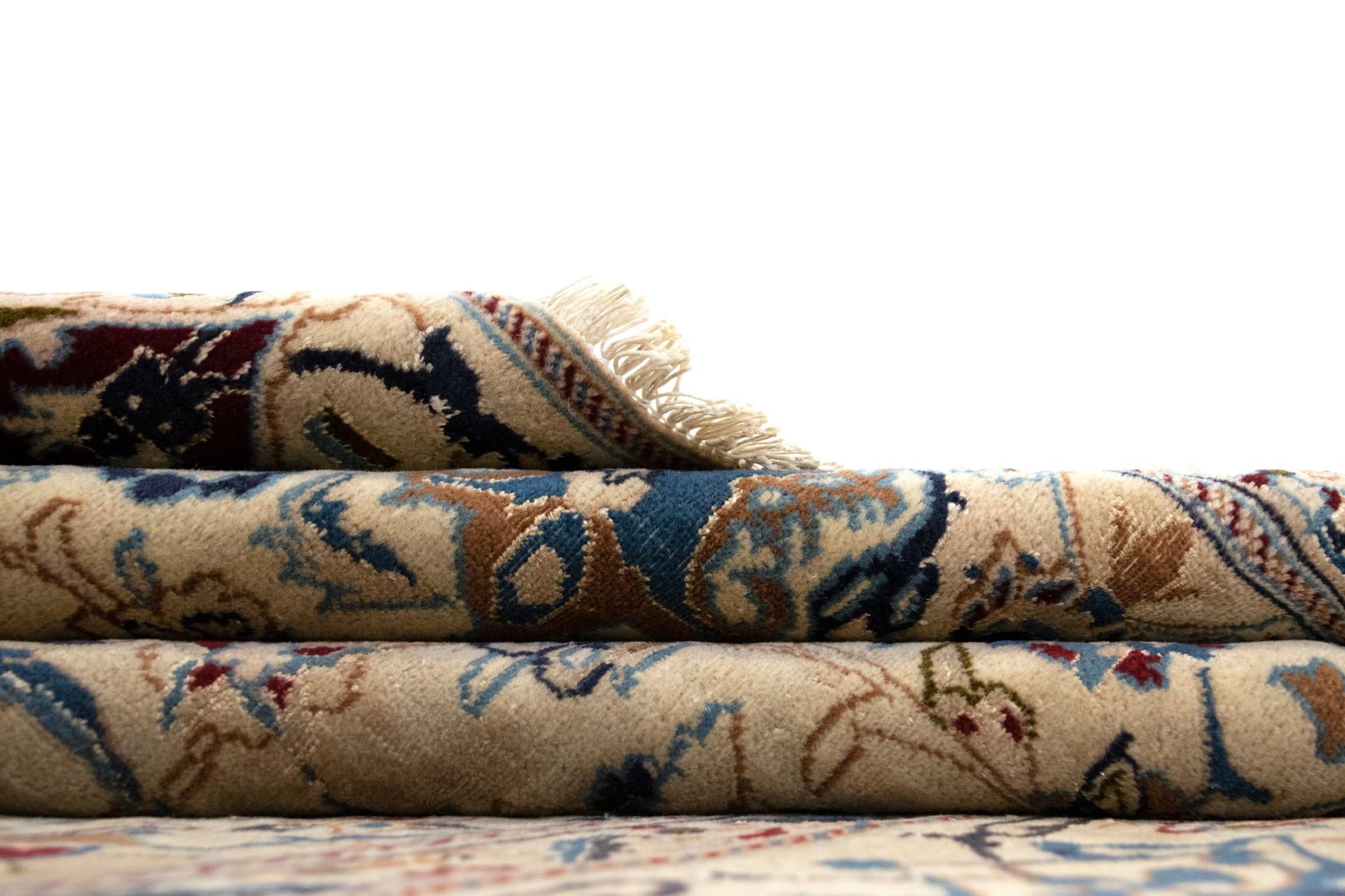 6' 2 x 9' 7 Hand Knotted Nain Persian Rug