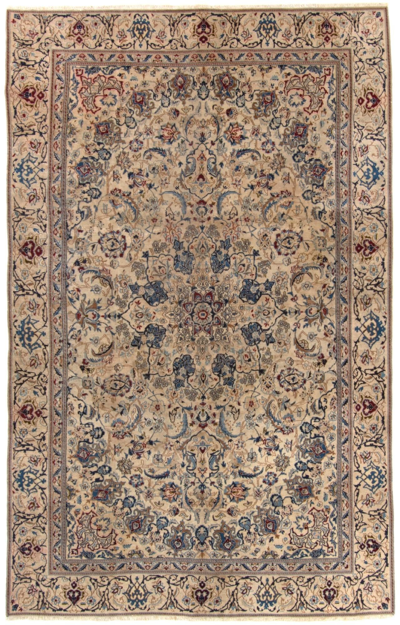 6' 2 x 9' 7 Hand Knotted Nain Persian Rug