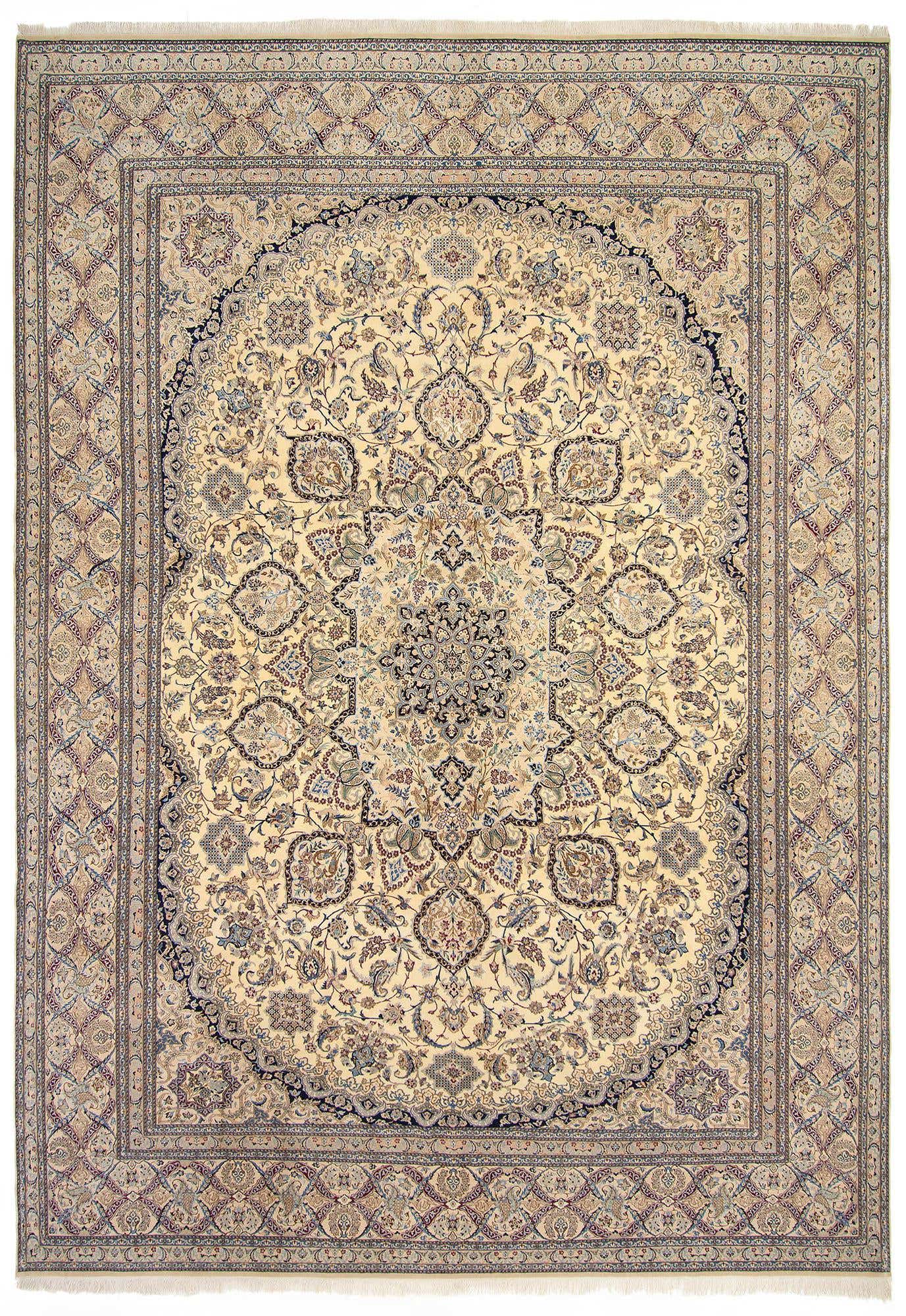 9' 8 x 12' 11 Hand Knotted Nain Rug