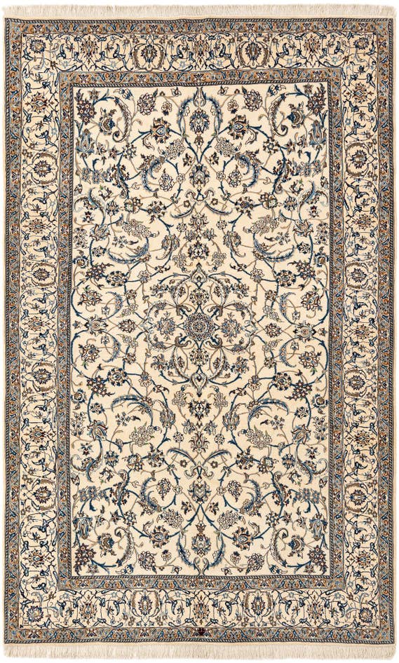 Detail image of 5' 7 x 8' 7 Hand Knotted Nain Rug
