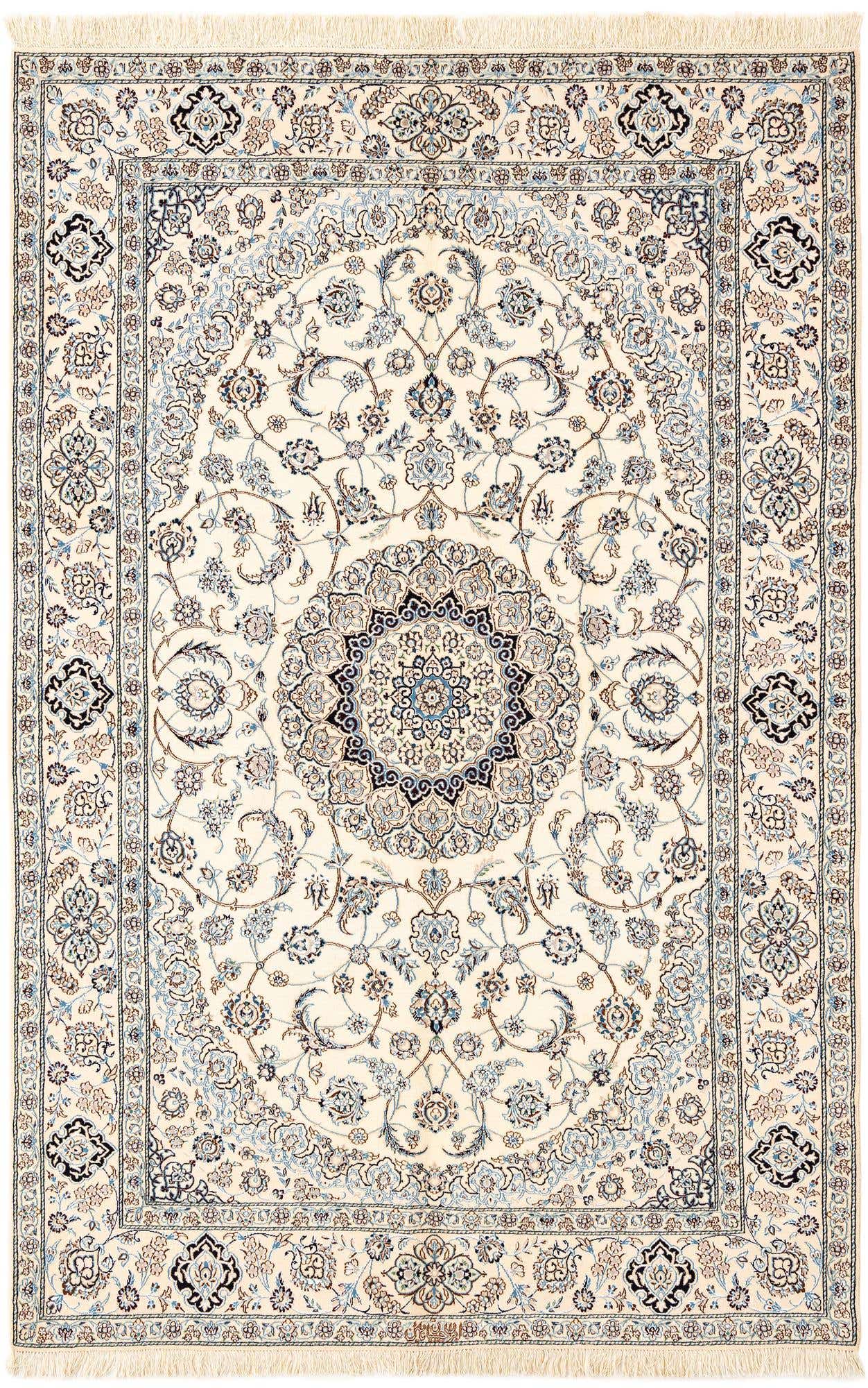 5' 1 x 7' 9 Hand Knotted Nain Rug