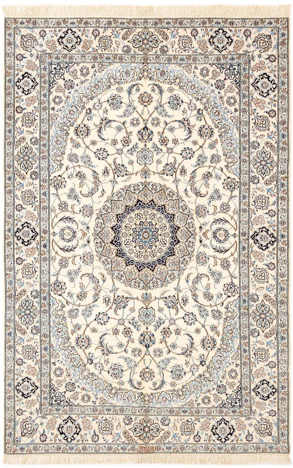 Detail image of 5' 1 x 7' 9 Hand Knotted Nain Rug