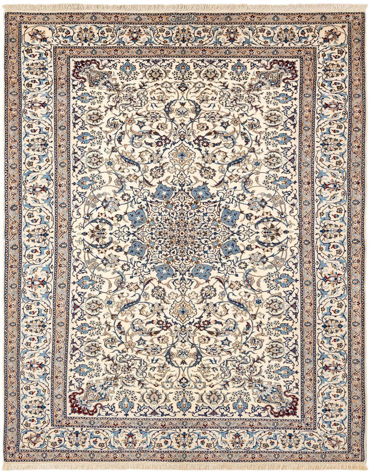 5' 3 x 8' 8 Hand Knotted Nain Rug