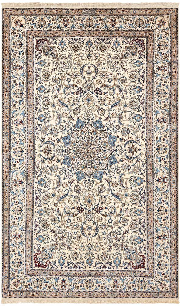 5' 3 x 8' 8 Hand Knotted Nain Rug