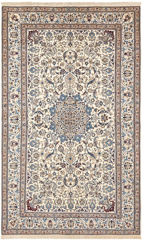 Detail image of 5' 3 x 8' 8 Hand Knotted Nain Rug