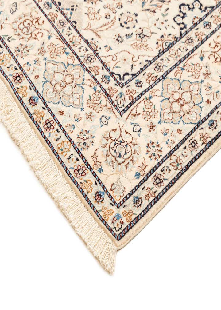 4' 11 x 7' 8 Hand Knotted Nain Rug