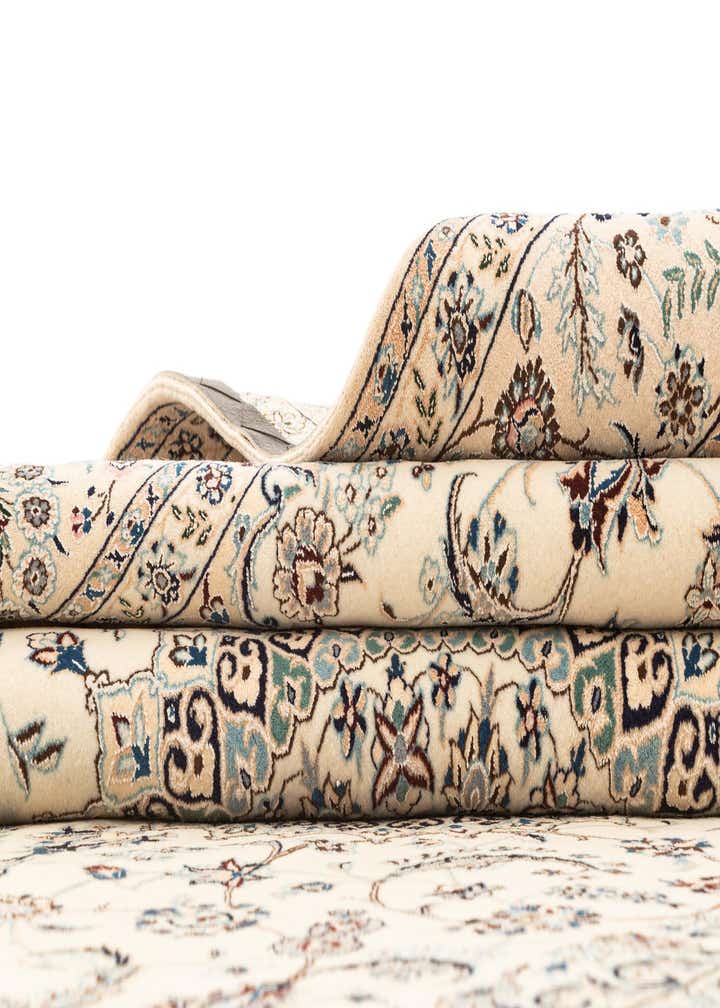 4' 10 x 7' 6 Hand Knotted Nain Rug