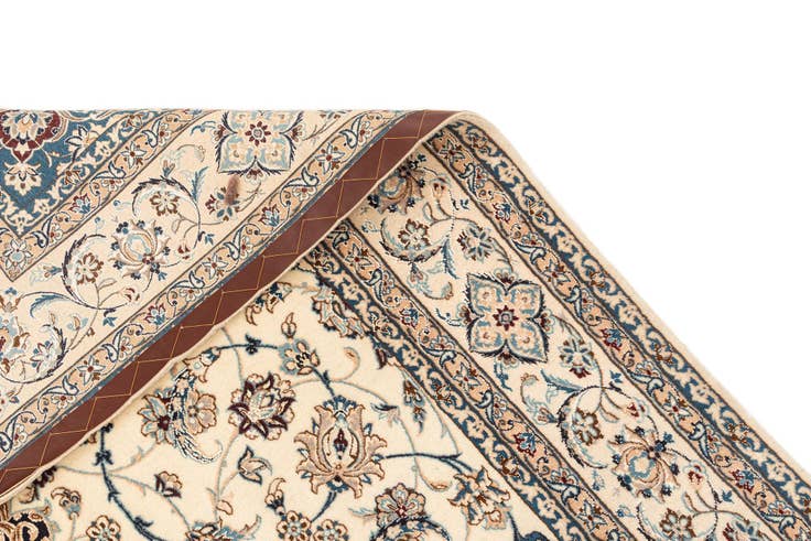 Detail image of 5' 1 x 8' 4 Hand Knotted Nain Rug