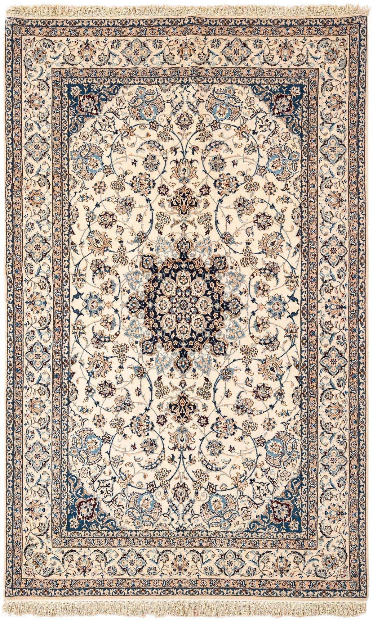 5' 1 x 8' 4 Hand Knotted Nain Rug