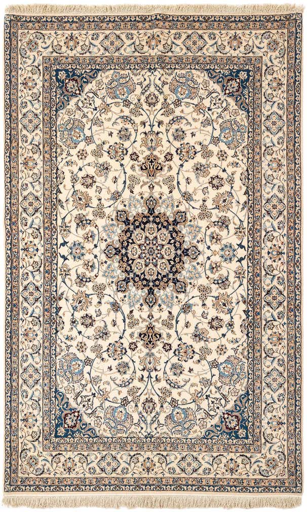 5' 1 x 8' 4 Hand Knotted Nain Rug