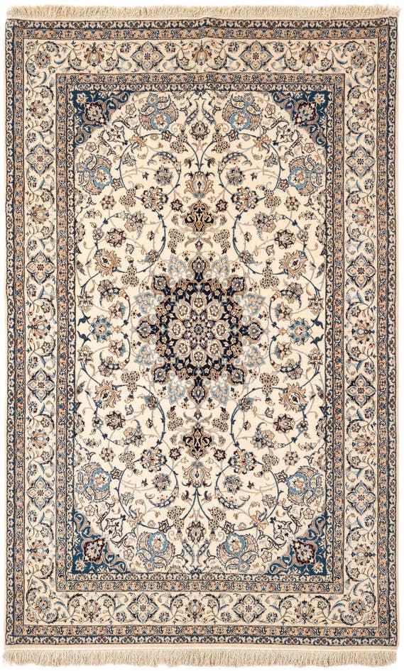 Detail image of 5' 1 x 8' 4 Hand Knotted Nain Rug