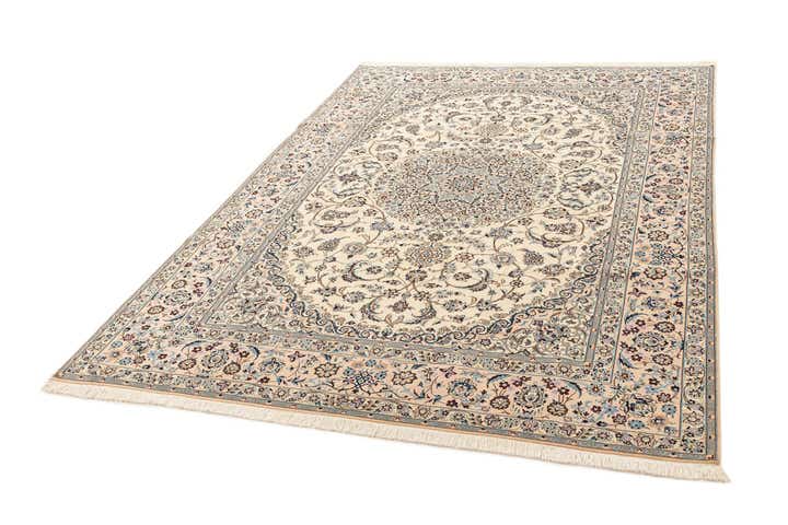 6' 11 x 10' 2 Hand Knotted Nain Rug