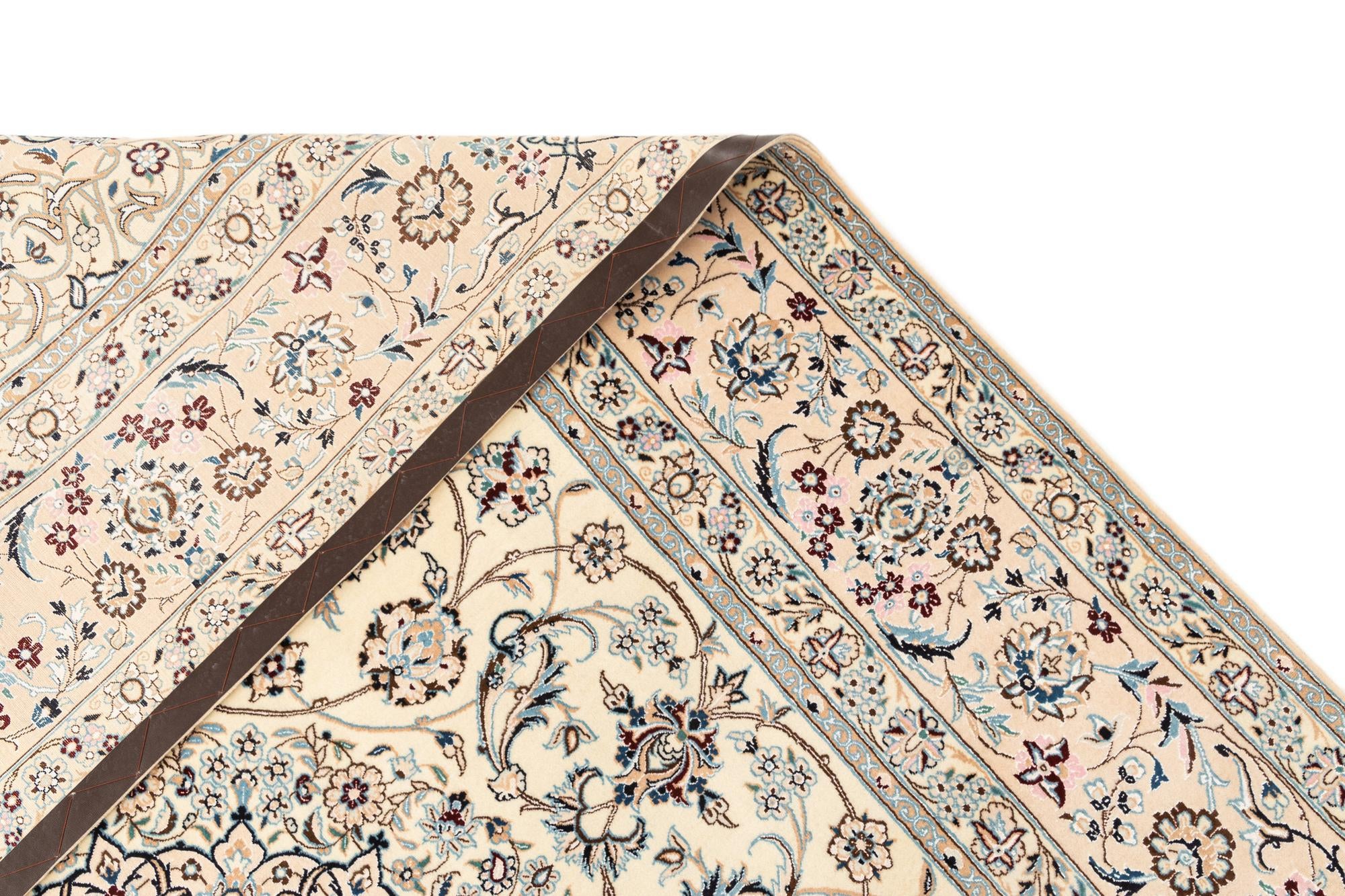 6' 11 x 10' 2 Hand Knotted Nain Rug