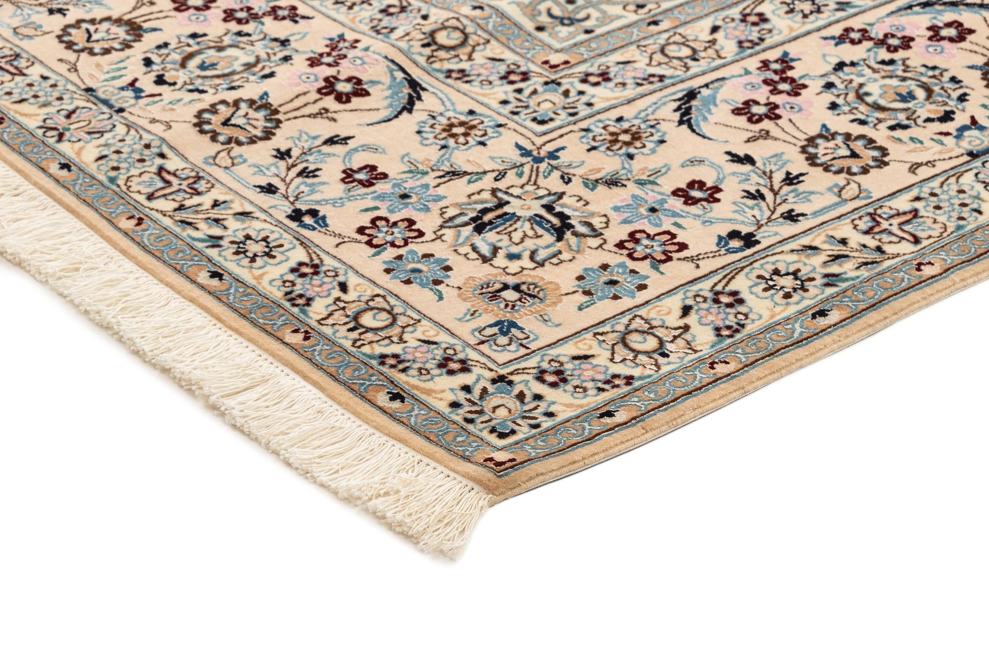 6' 11 x 10' 2 Hand Knotted Nain Rug