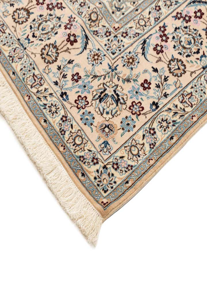 6' 11 x 10' 2 Hand Knotted Nain Rug