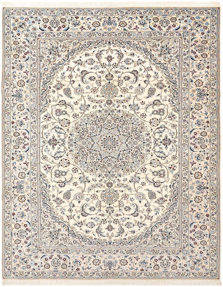 Detail image of 6' 11 x 10' 2 Hand Knotted Nain Rug