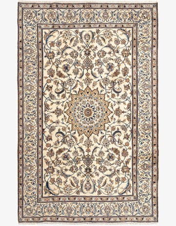 6' 4 x 10' Nain Wool Rug