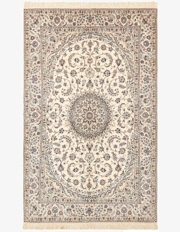 4' 10 x 7' 6 Hand Knotted Nain Rug
