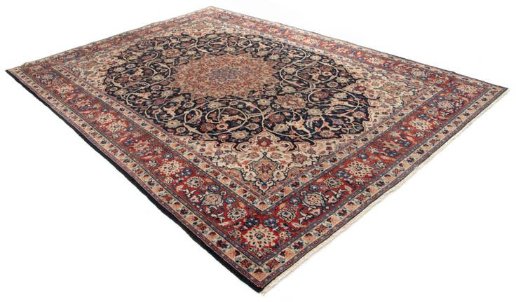 Detail image of 8' 5 x 11' 9 Hand Knotted Najafabad Persian Wool Rug