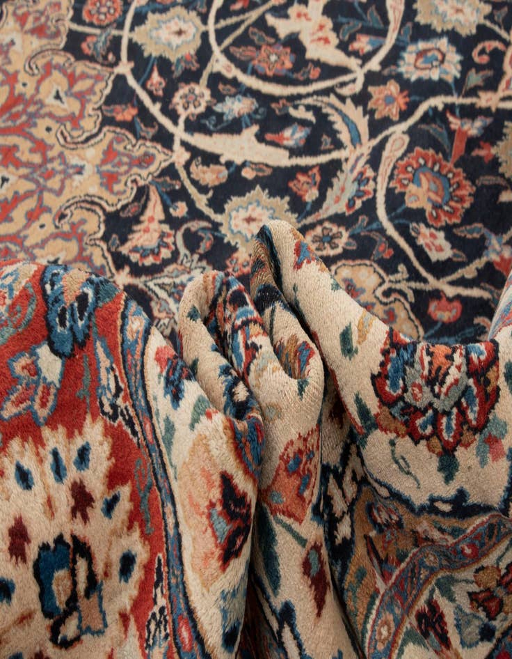 Detail image of 8' 5 x 11' 9 Hand Knotted Najafabad Persian Wool Rug