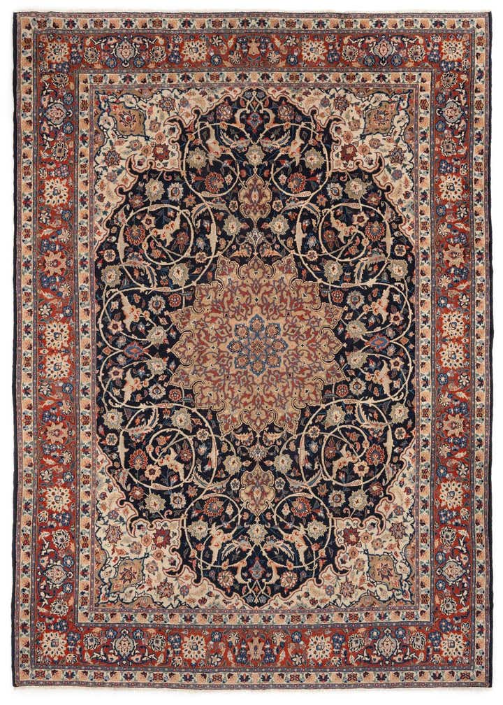8' 5 x 11' 9 Hand Knotted Najafabad Persian Wool Rug