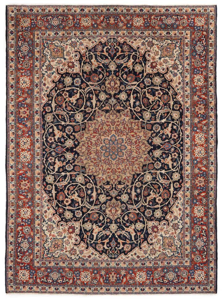 8' 5 x 11' 9 Hand Knotted Najafabad Persian Wool Rug