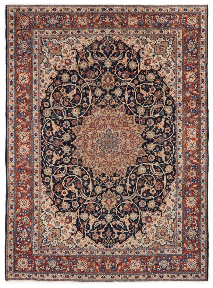 Detail image of 8' 5 x 11' 9 Hand Knotted Najafabad Persian Wool Rug