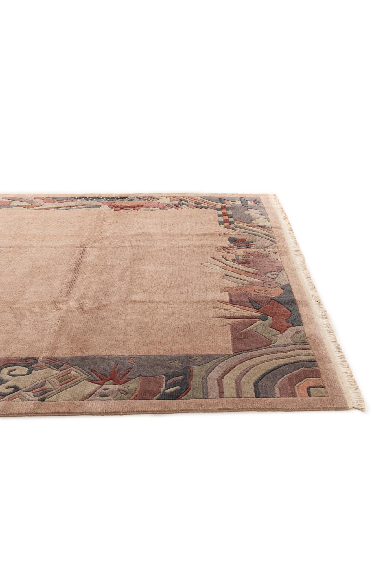 8' 6 x 11' 10 Hand Knotted Nepal Wool Rug
