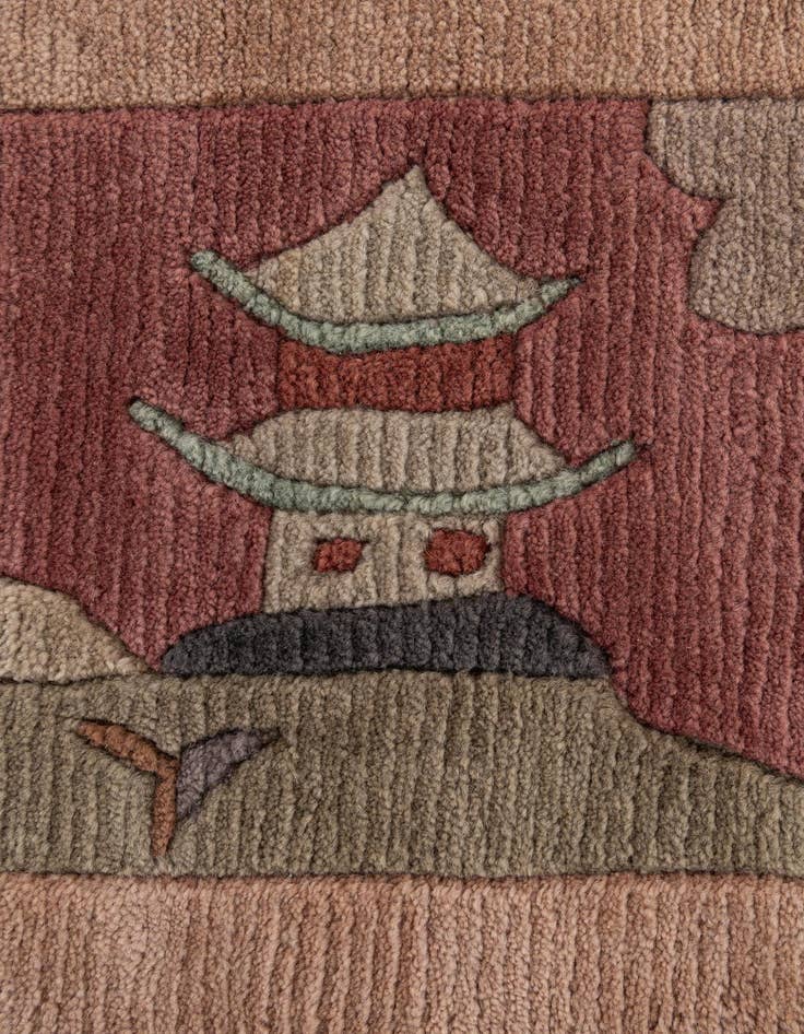 Detail image of 8' 6 x 11' 10  Hand Knotted Nepal Wool Rug