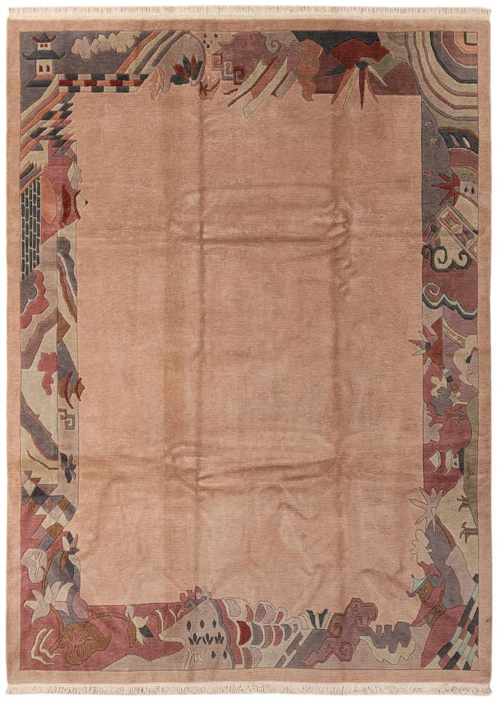 8' 6 x 11' 10 Hand Knotted Nepal Wool Rug