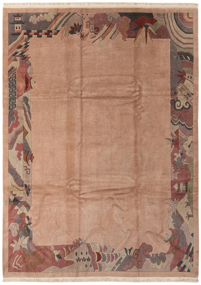 Detail image of 8' 6 x 11' 10 Hand Knotted Nepal Wool Rug