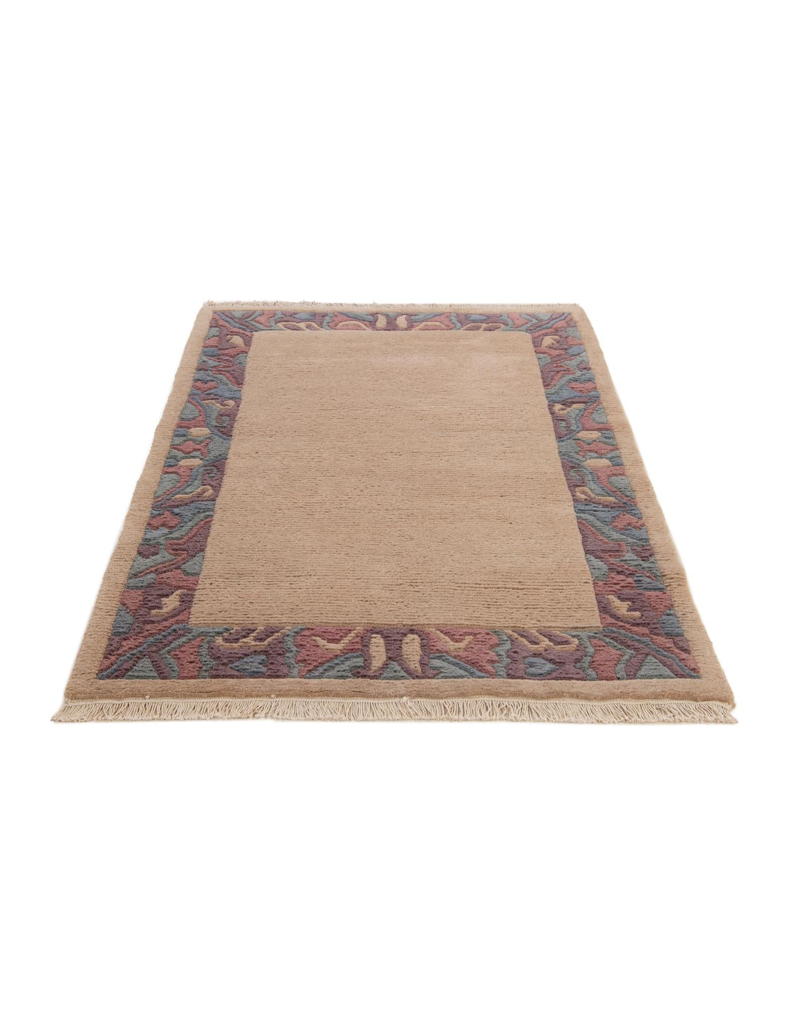3' 11 x 5' 9 Hand Knotted Nepal Wool Rug