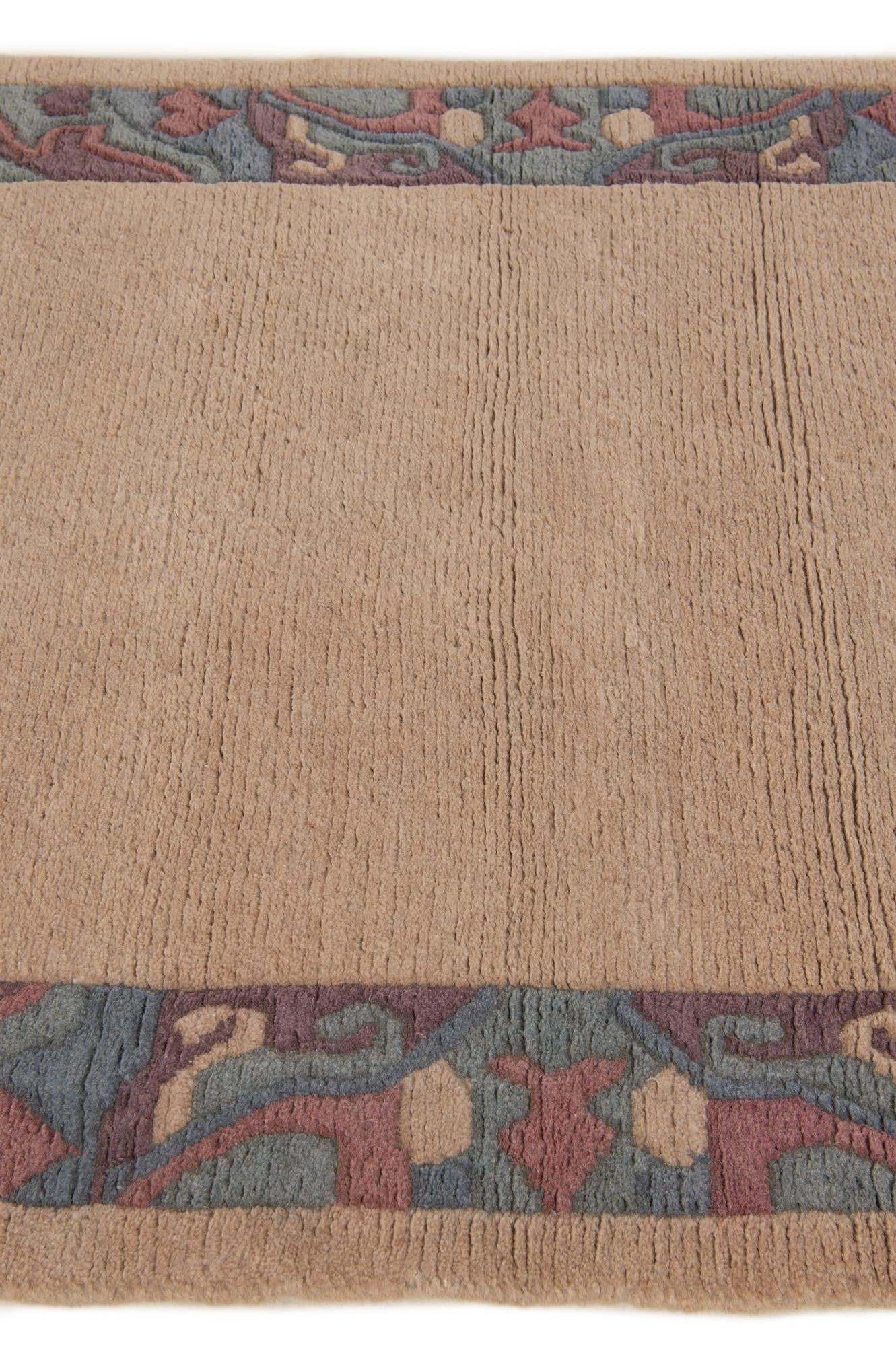 3' 11 x 5' 9 Hand Knotted Nepal Wool Rug