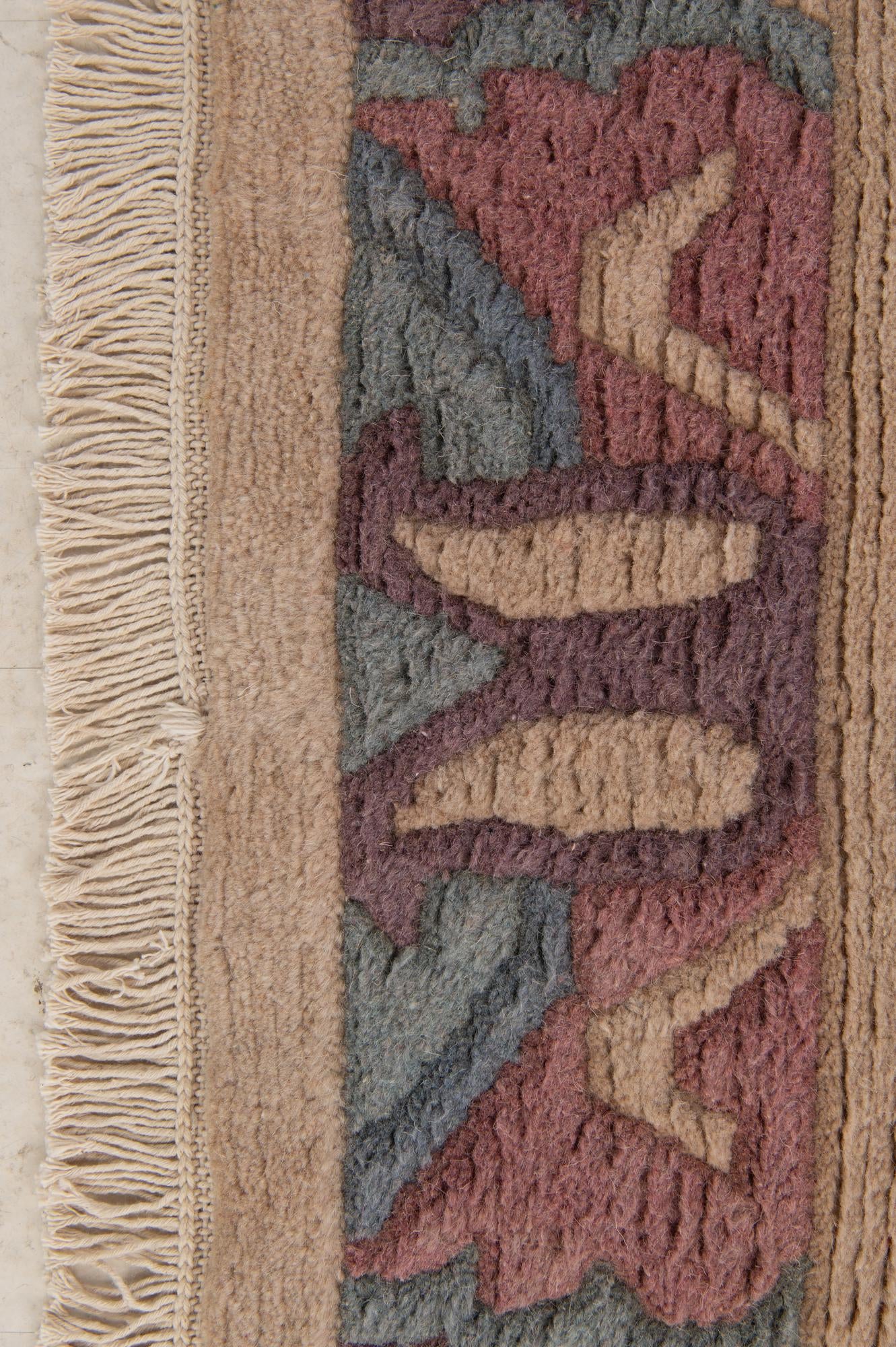 3' 11 x 5' 9 Hand Knotted Nepal Wool Rug