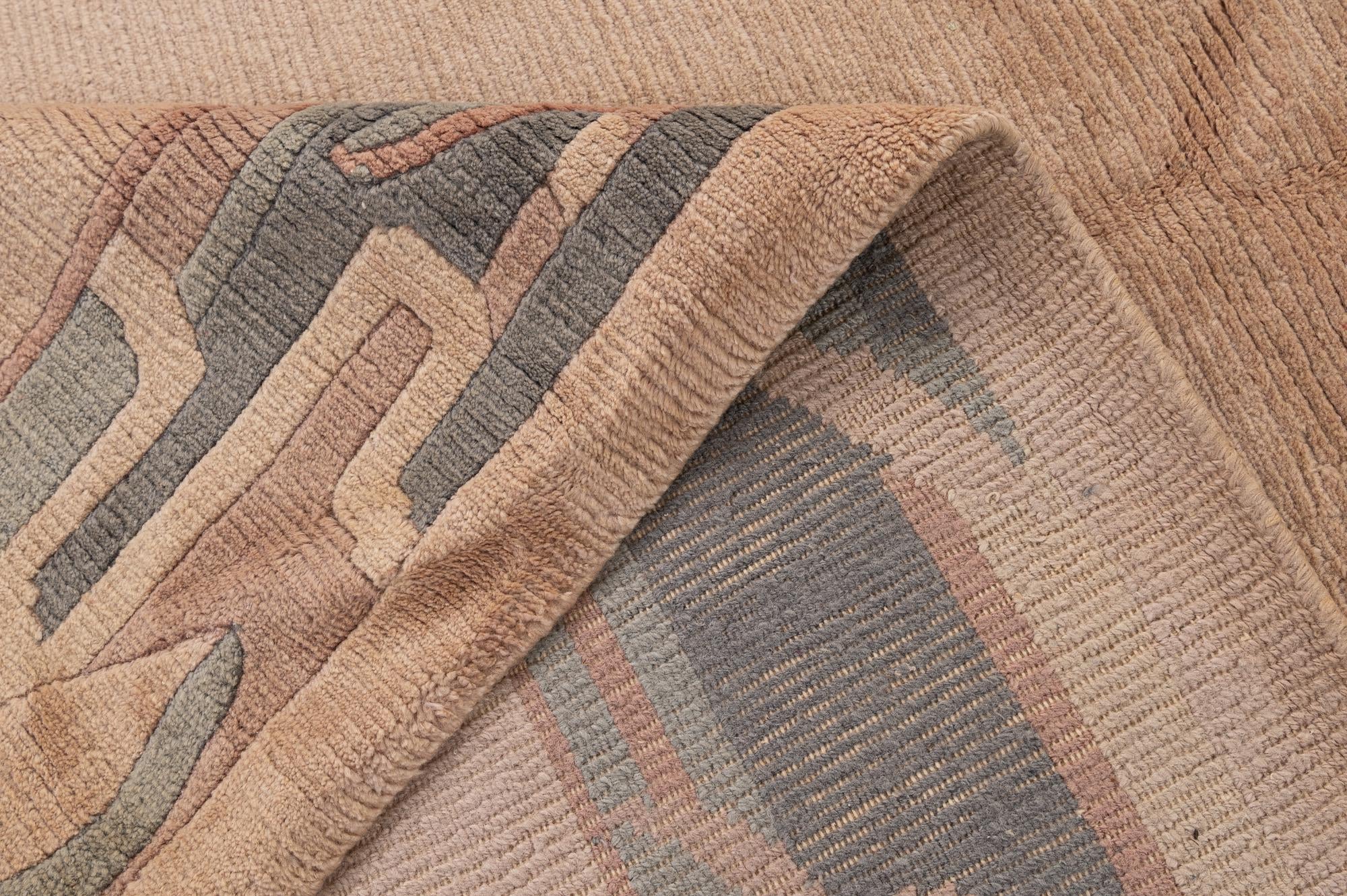 8' 3 x 11' 6 Hand Knotted Nepal Wool Rug