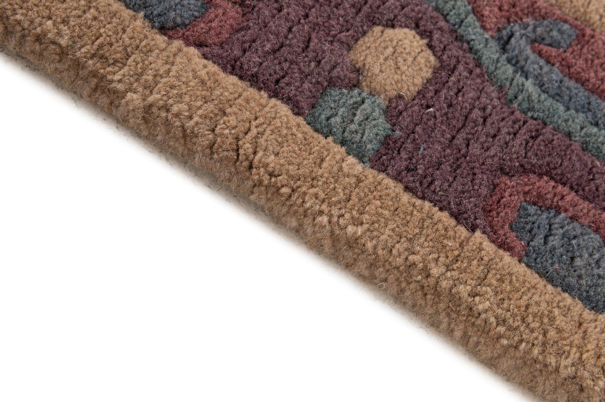 4' x 5' 9 Hand Knotted Nepal Wool Rug
