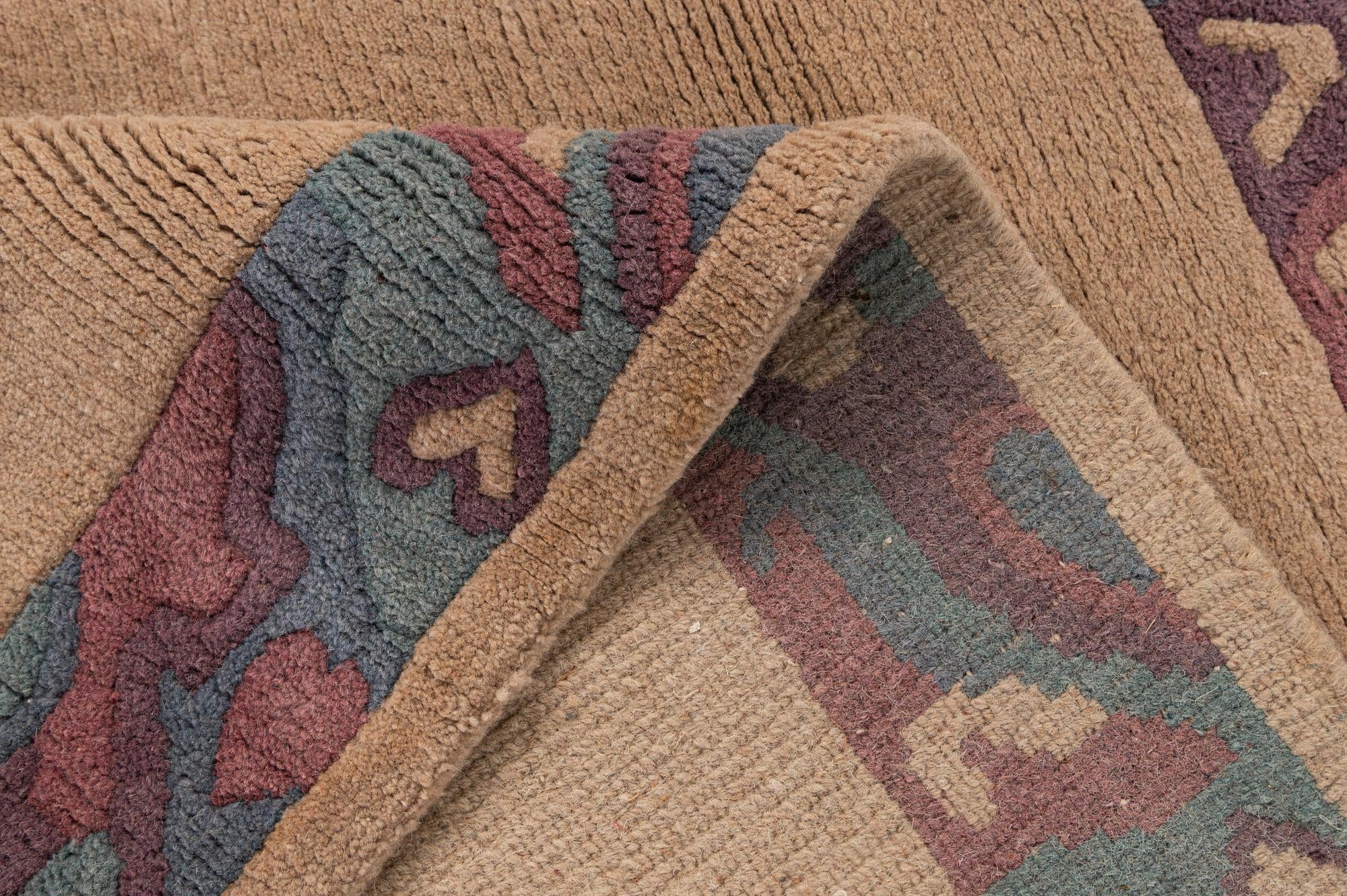 4' x 5' 9 Hand Knotted Nepal Wool Rug