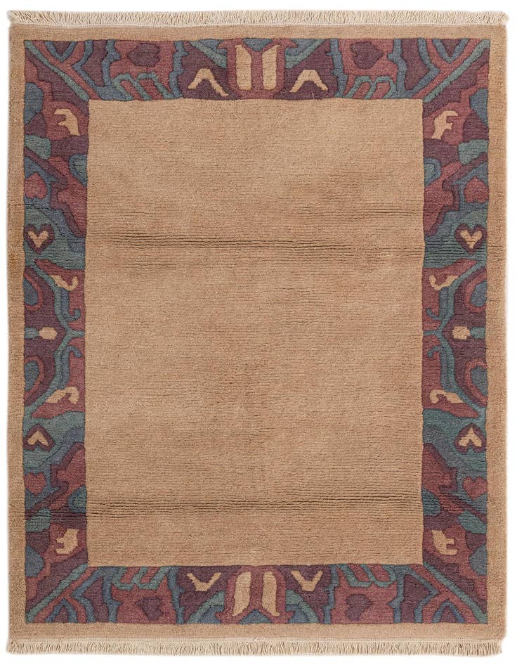 Detail image of 4' x 5' 9 Hand Knotted Nepal Wool Rug