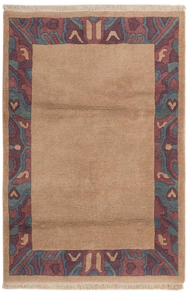 4' x 5' 9 Hand Knotted Nepal Wool Rug